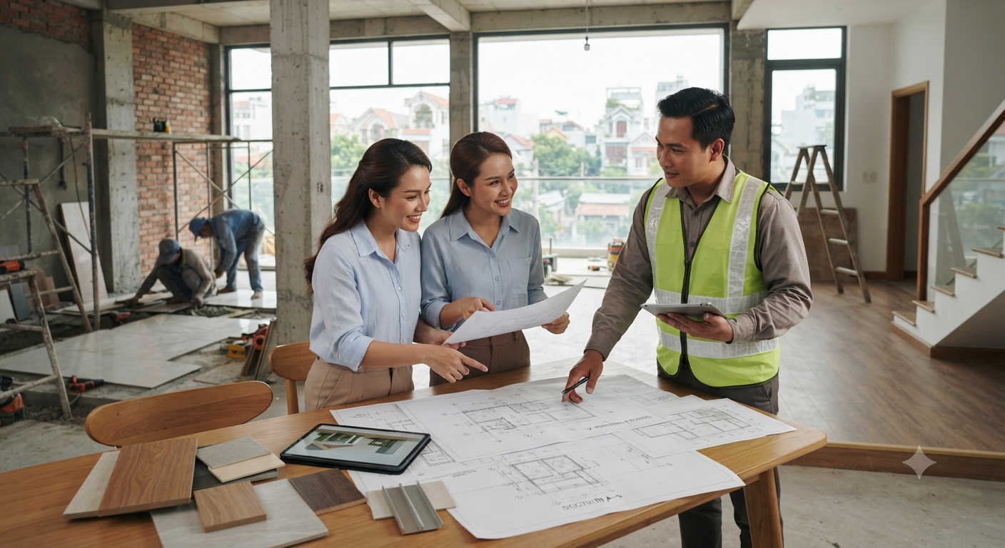 4. Lựa chọn đơn vị thiết kế thi công nhà phố chuyên nghiệp và uy tín